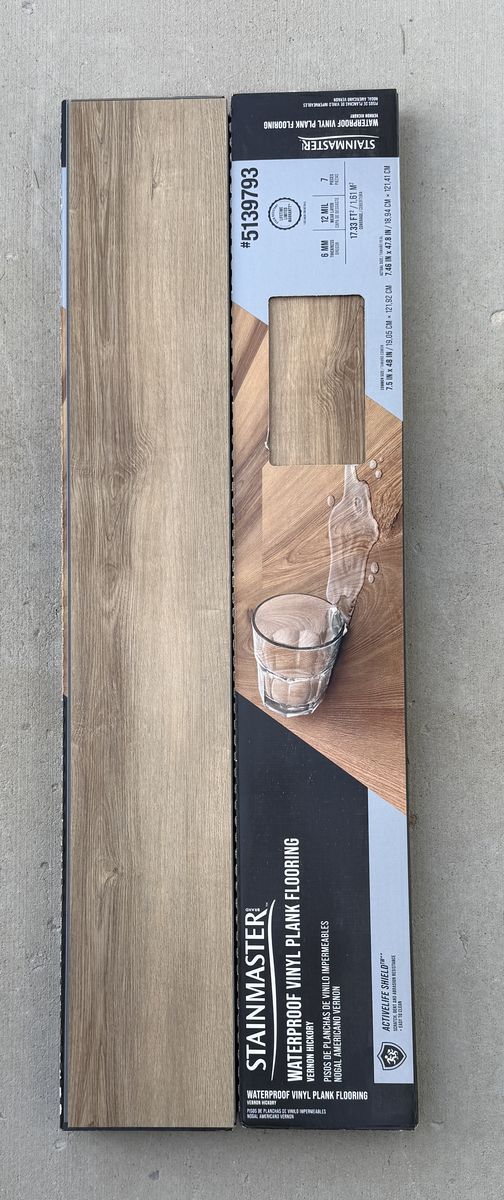STAINMASTER Vernon Hickory Waterproof Luxury Vinyl Plank Flooring
