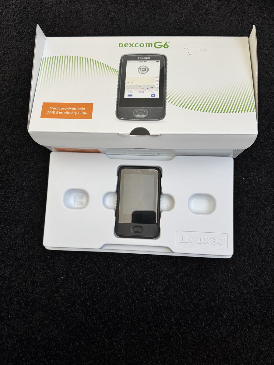 Dexcom G6 Continuous Glucose Monitoring System Receiver Kit - New in Box with Charger