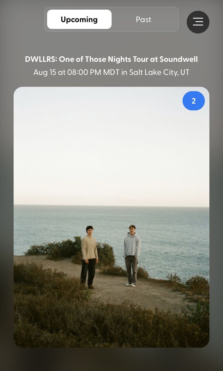 2 Concert Tickets for DWLLRS: One of Those Nights Tour at Soundwell SLC (Aug 15)