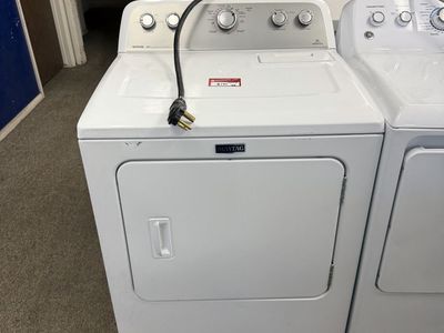 Maytag White Electric Dryer with Top Controls - Used, Good Condition