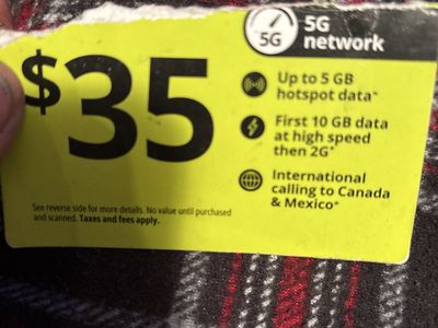 Straight Talk Wireless $35 Service Plan Refill Card