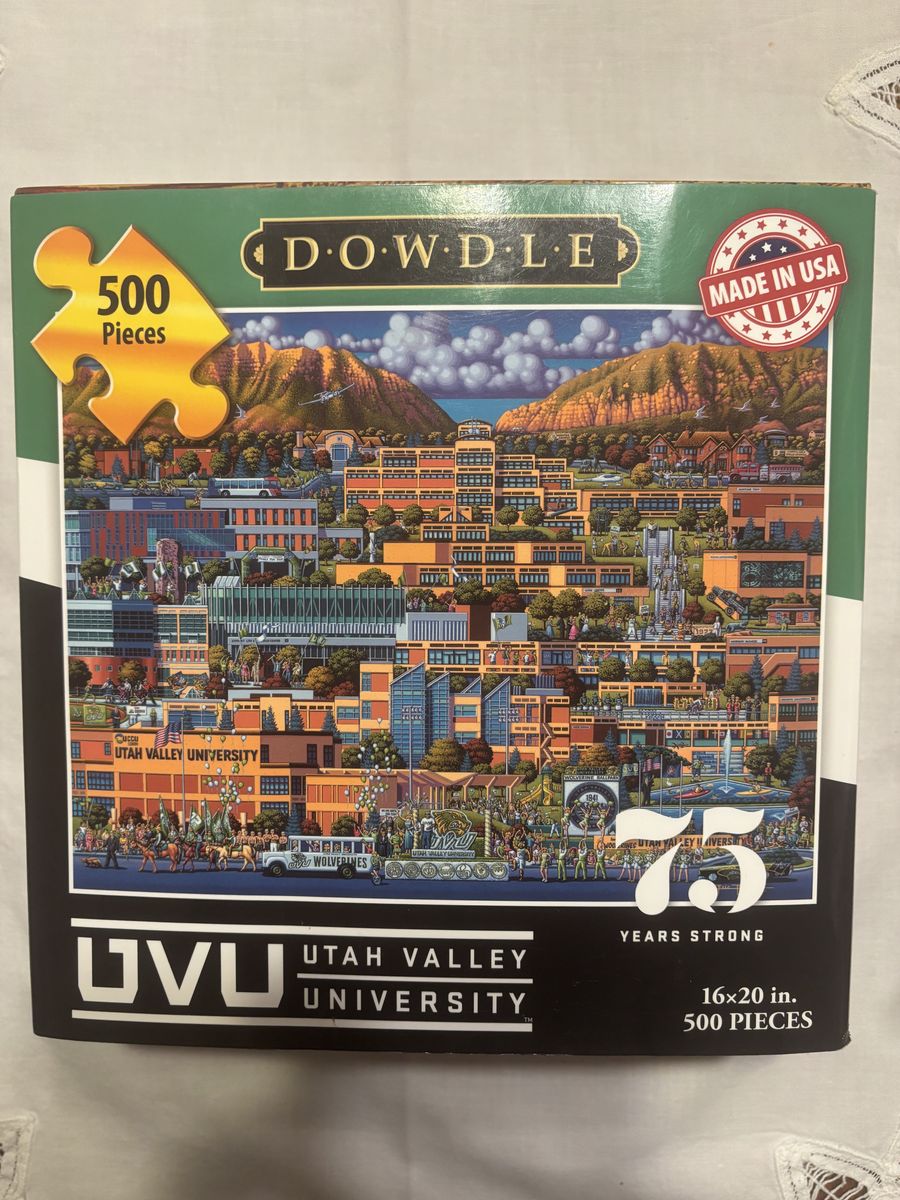 DOWDLE Utah Valley University UVU 500 Piece Puzzle