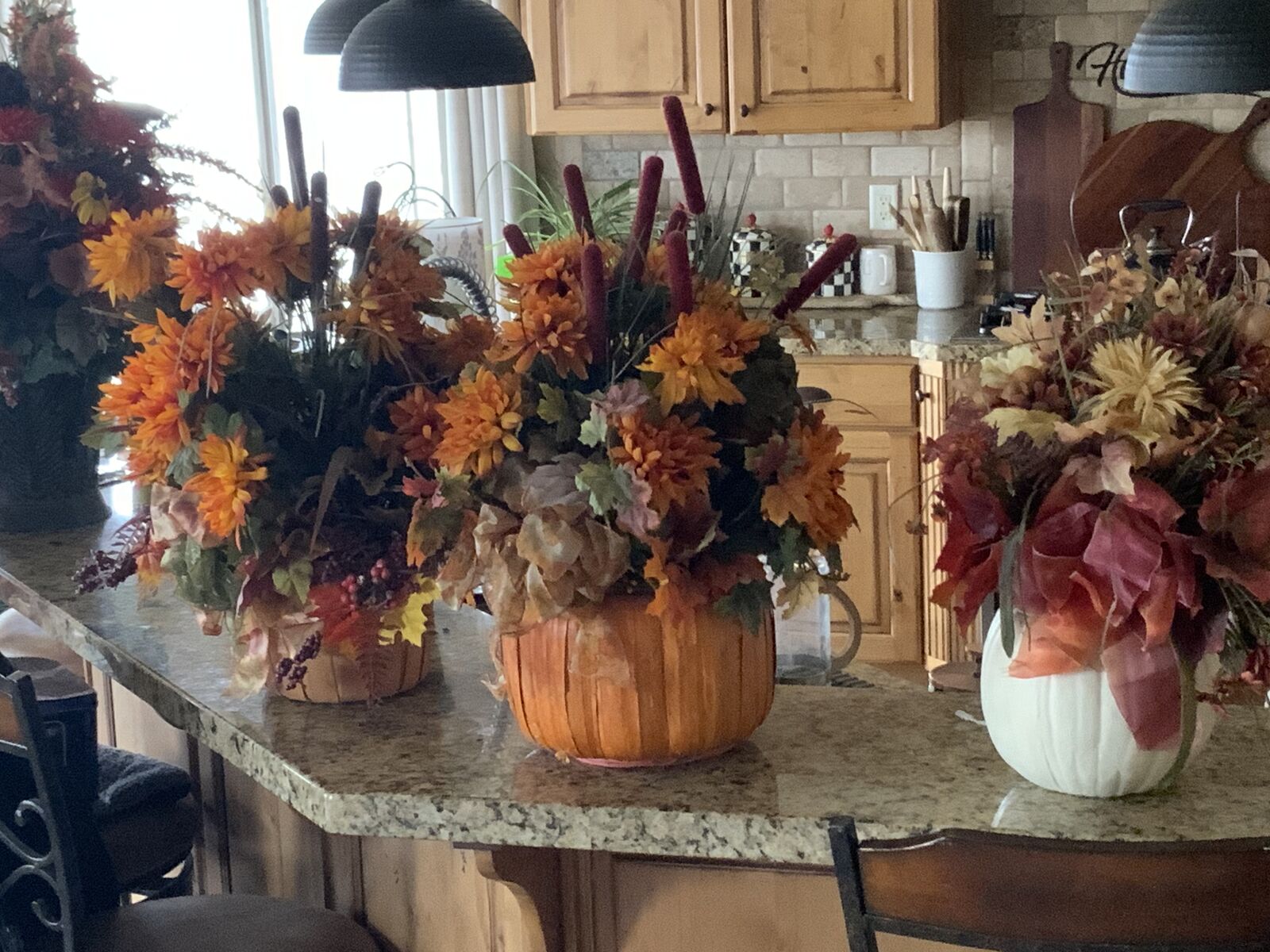 BEAUTIFUL BRAND NEW FALL FLORAL ARRANGEMENTS.  24” TALL.  $45 EACH. CASH/VENMO ONLY
