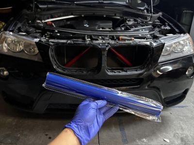 BMW Front Grille Accent Bars – Red & Blue
