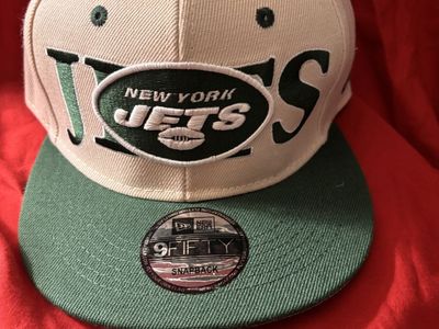 New Era 9Fifty New York Jets Snapback Hat Off-White Green