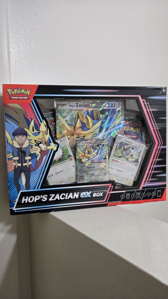 Pokemon TCG Hop's Zacian ex Box