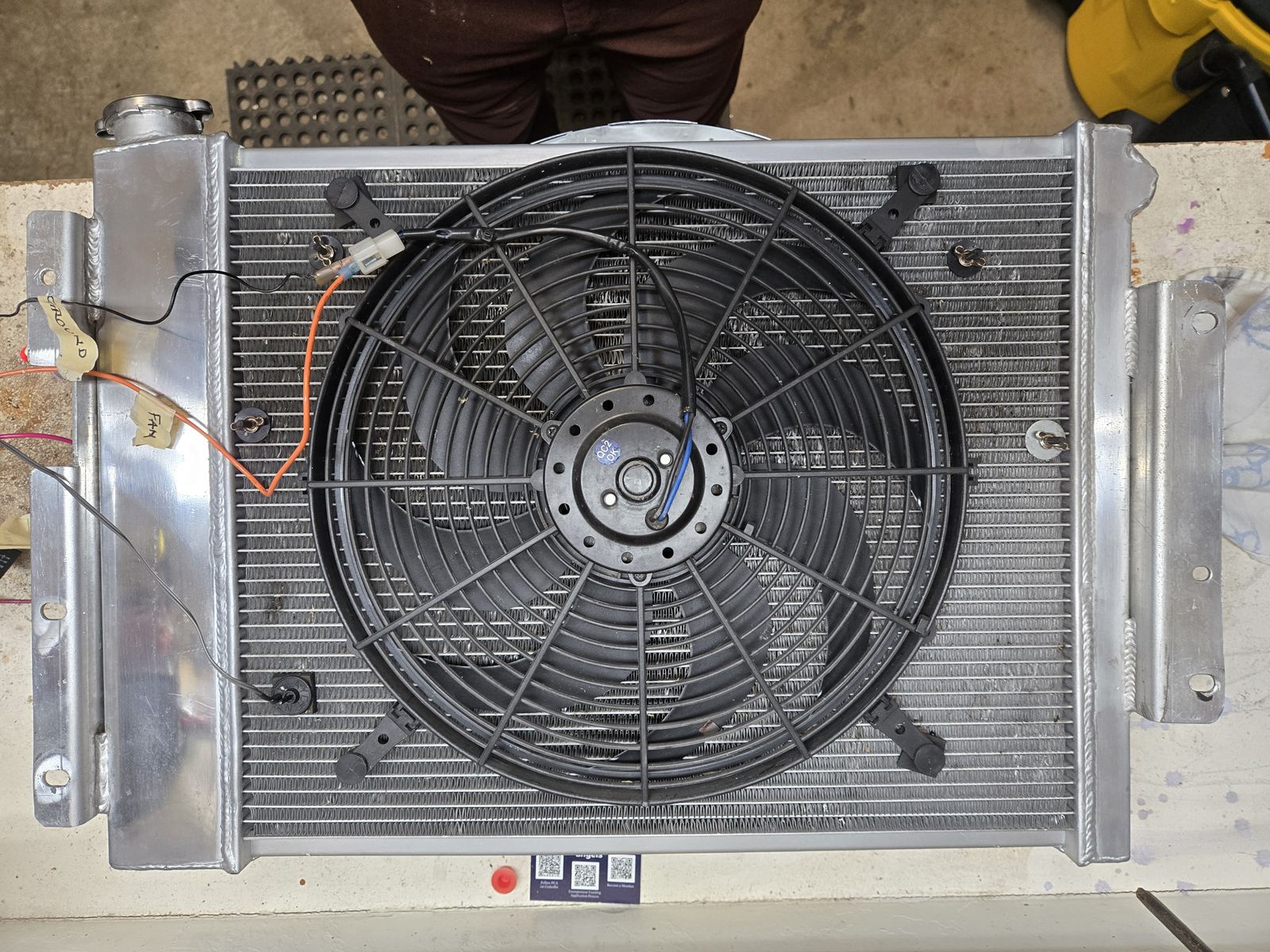 Champion Radiator with Push Fan - Fits 67-69 Camaro (or most F-body lines)