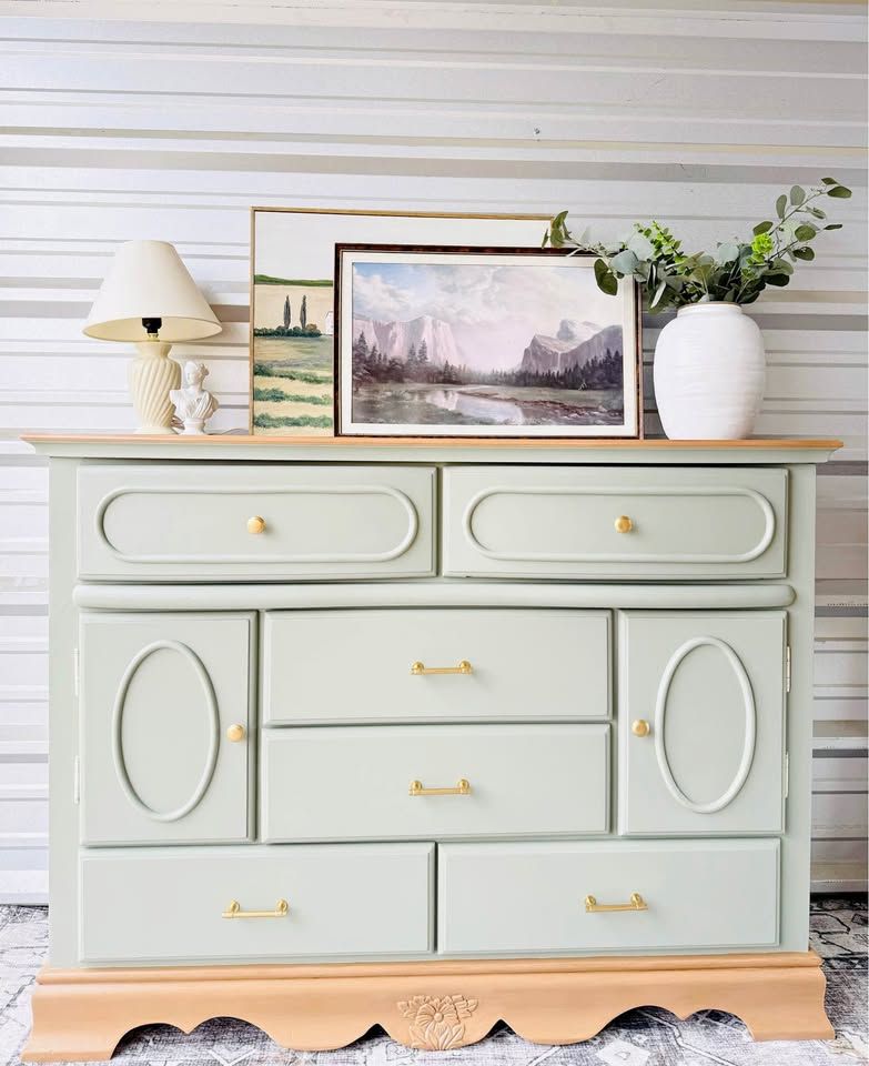 Modern Chic 6 Drawer Dresser Buffet Cabinet | Modern Dresser | Buffet TV Stand