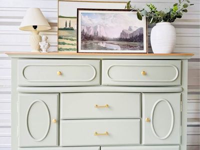 Modern Chic 6 Drawer Dresser Buffet Cabinet | Modern Dresser | Buffet TV Stand