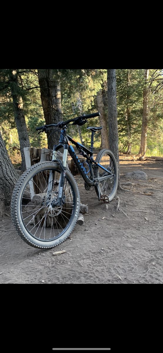 Kona Precept 150 Full Suspension Mountain Bike - Blue/Orange