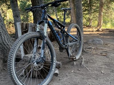 Kona Precept 150 Full Suspension Mountain Bike - Blue/Orange