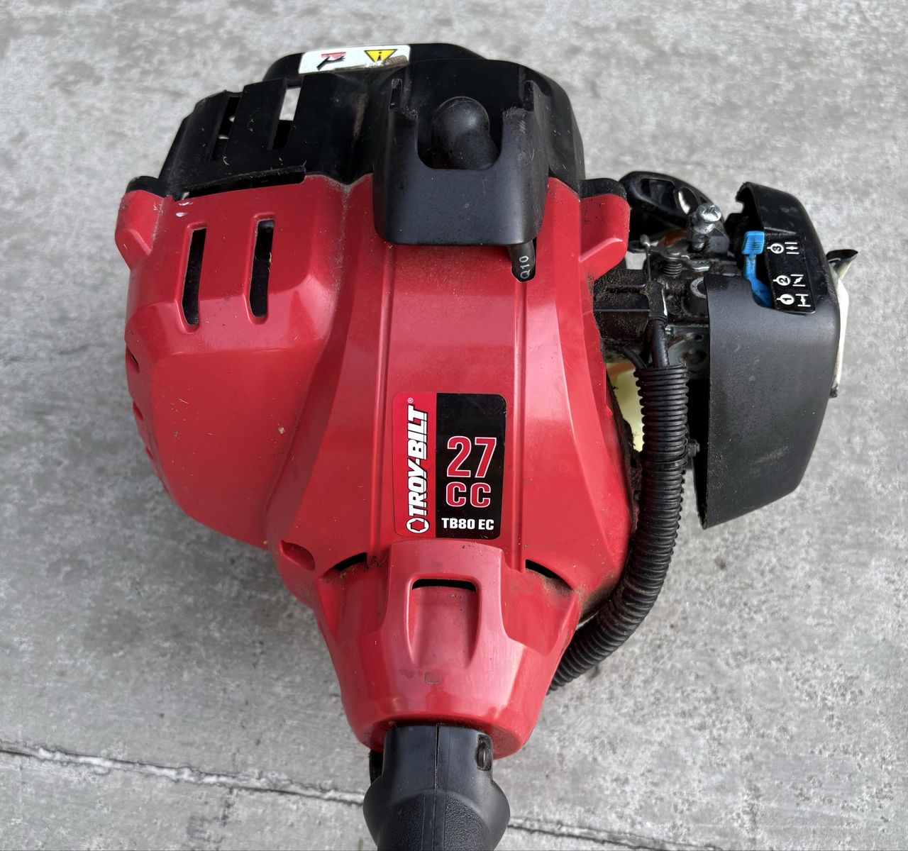 Troy-Bilt TB80 EC 27cc Gas String Trimmer with TrimmerPlus Edger Attachment