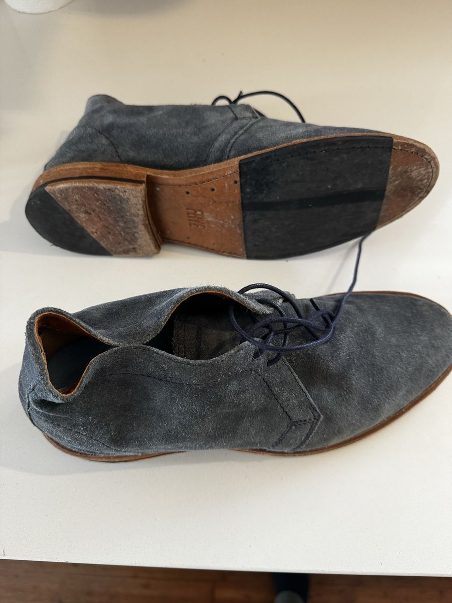 Frye Blue Suede Shoes