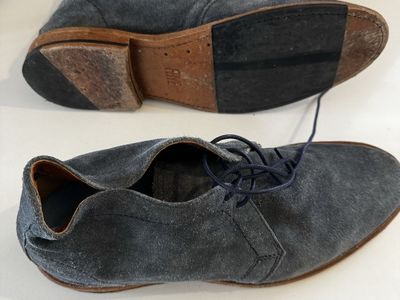 Frye Blue Suede Shoes