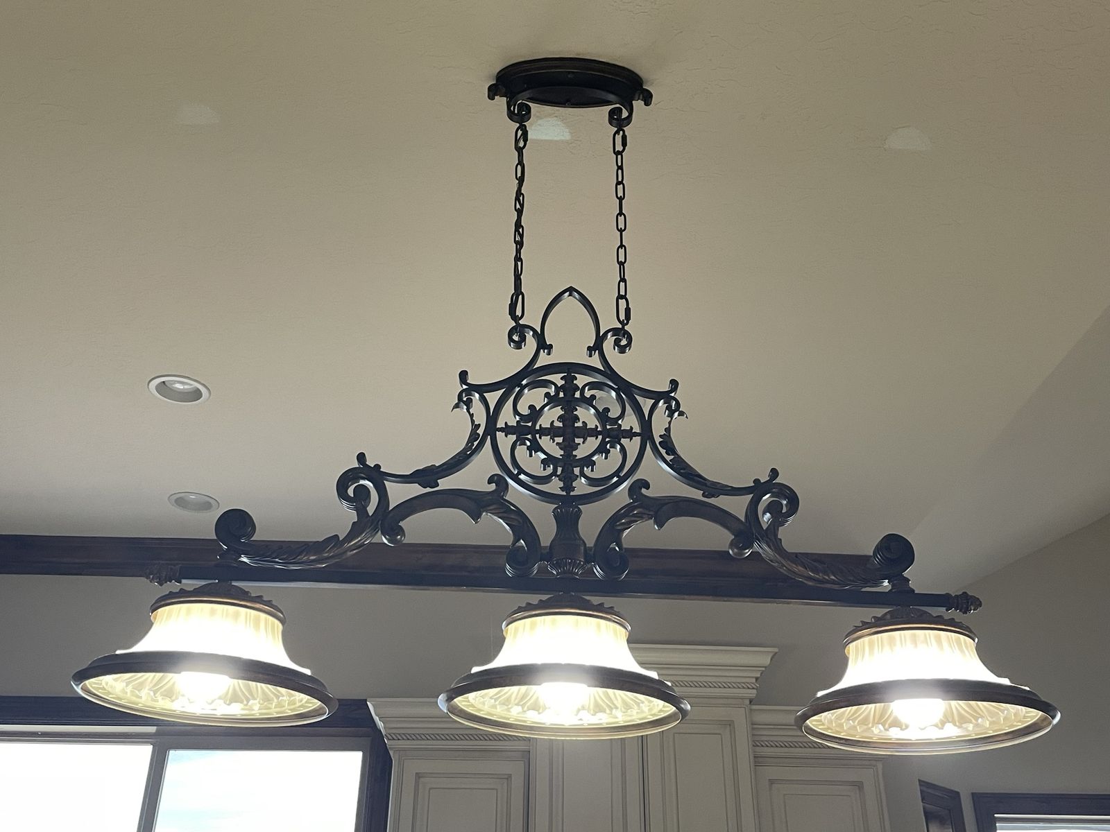 French Country style over- island hanging light