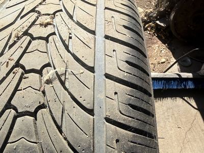 Tires with 3 good rims and the fourth needs repair