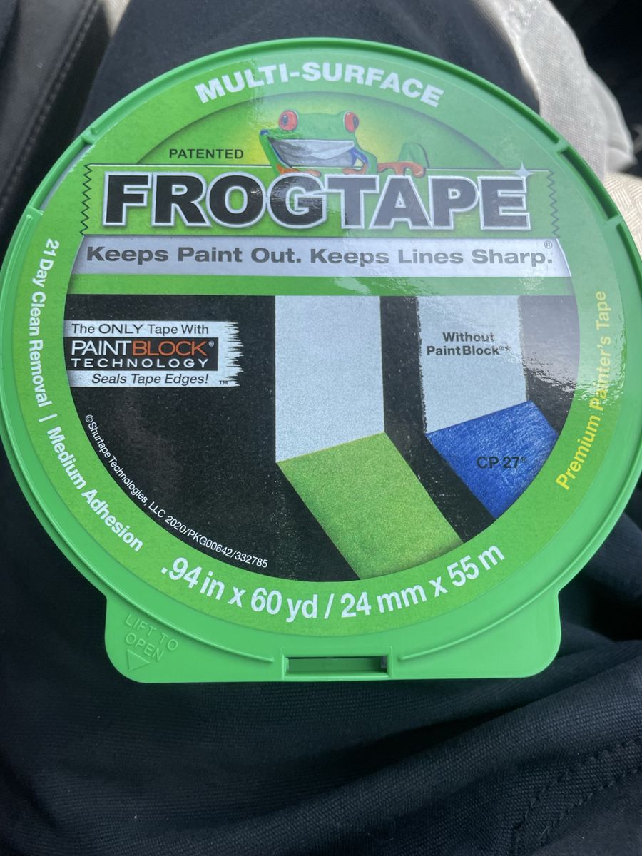 19 rolls of FrogTape Multi-Surface Painter's Tape with PaintBlock Technology - Clean Lines Every Time