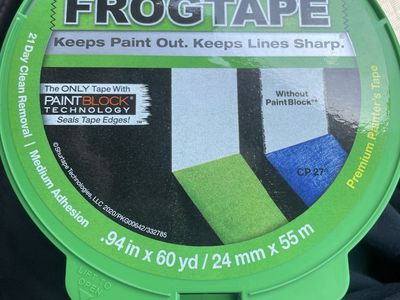 19 rolls of FrogTape Multi-Surface Painter's Tape with PaintBlock Technology - Clean Lines Every Time