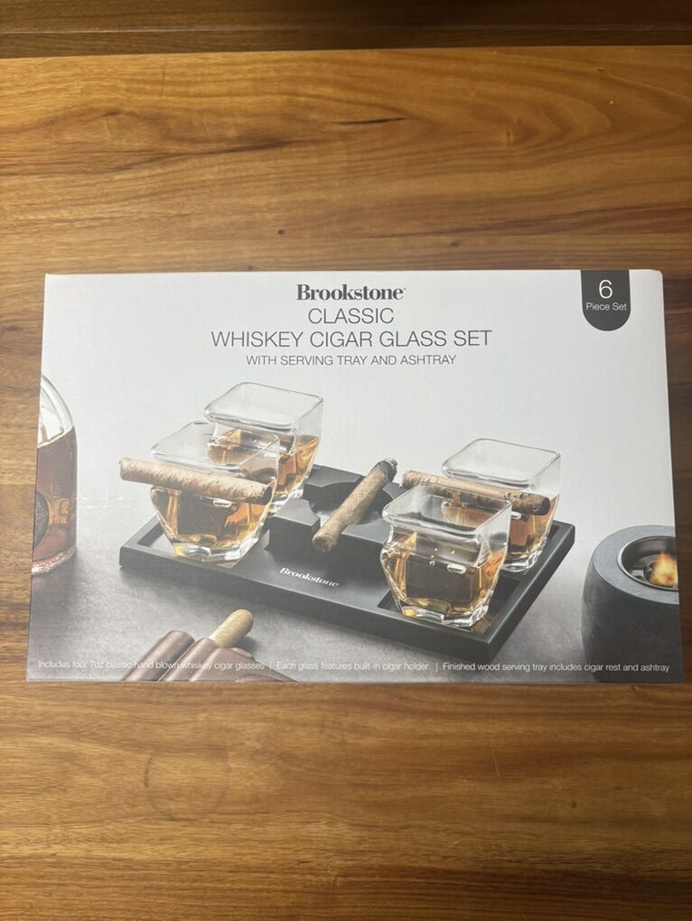Whisky Cigar Glass Set