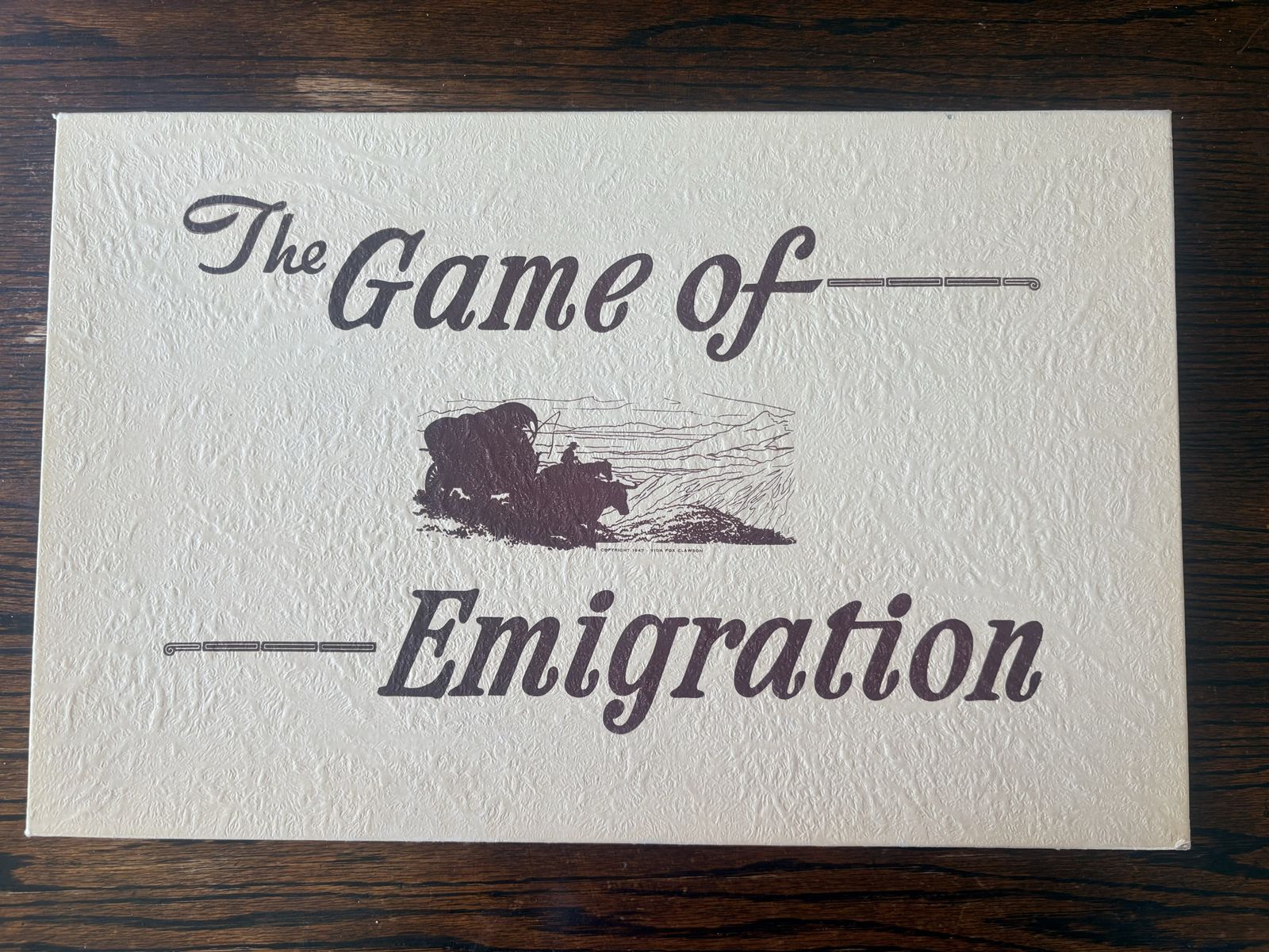 The Game of Emigration! 1947 Board Game! Great for Pioneer Day!