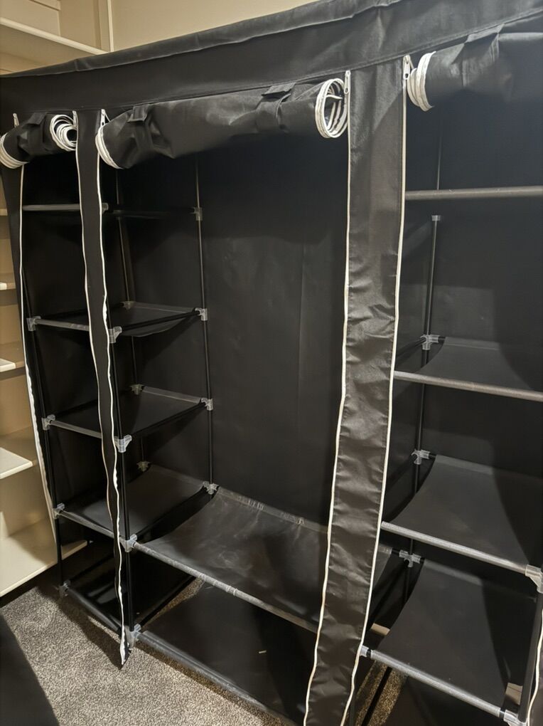 Portable Closet With 8 Bins