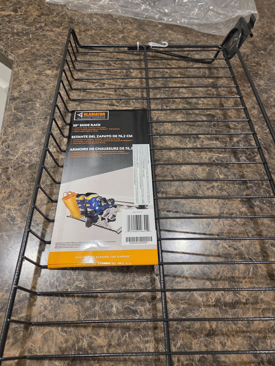 Gladiator garageworks 30" shoe rack