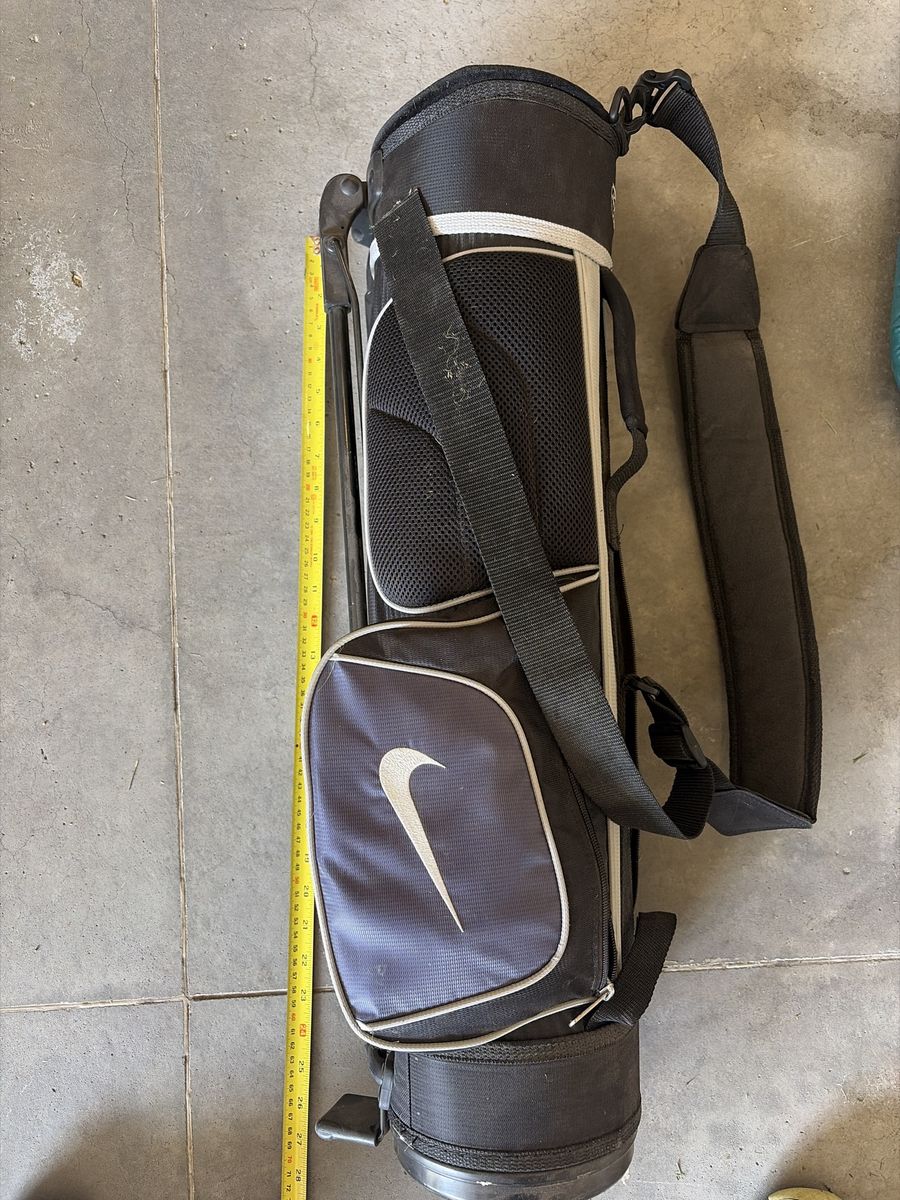 Nike Stand Golf Bag Black and Grey with Dual Straps