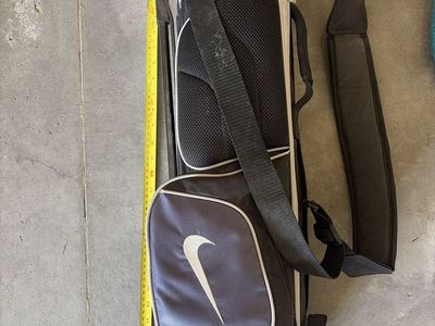 Nike Stand Golf Bag Black and Grey with Dual Straps