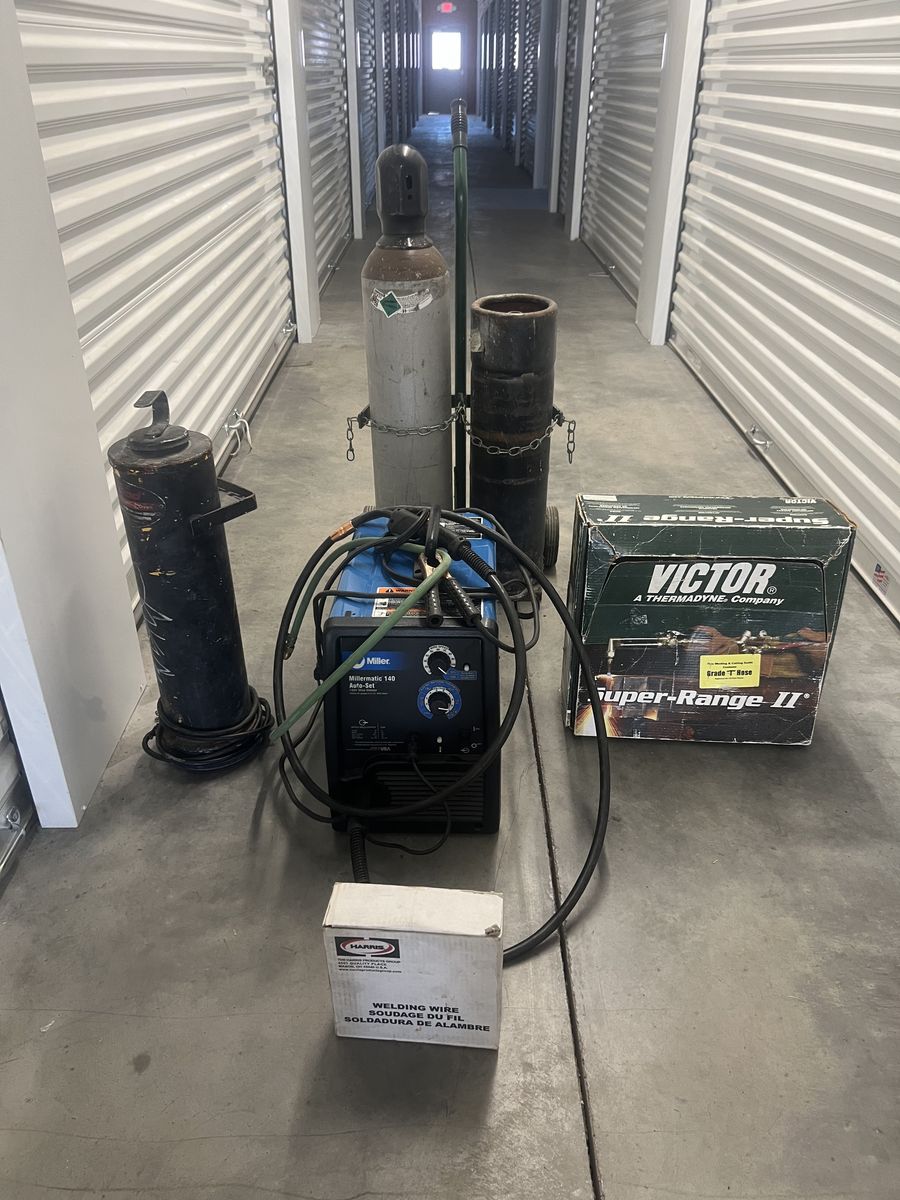 Miller Welder, Victor Torch, Tanks, Rod Warmer (Welding, Weld, Metal, Fabrication)