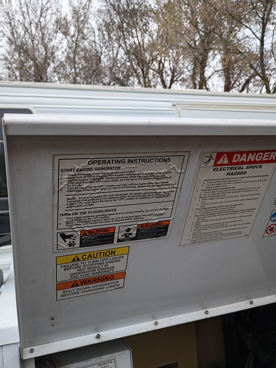 40ft light tower diesel generator