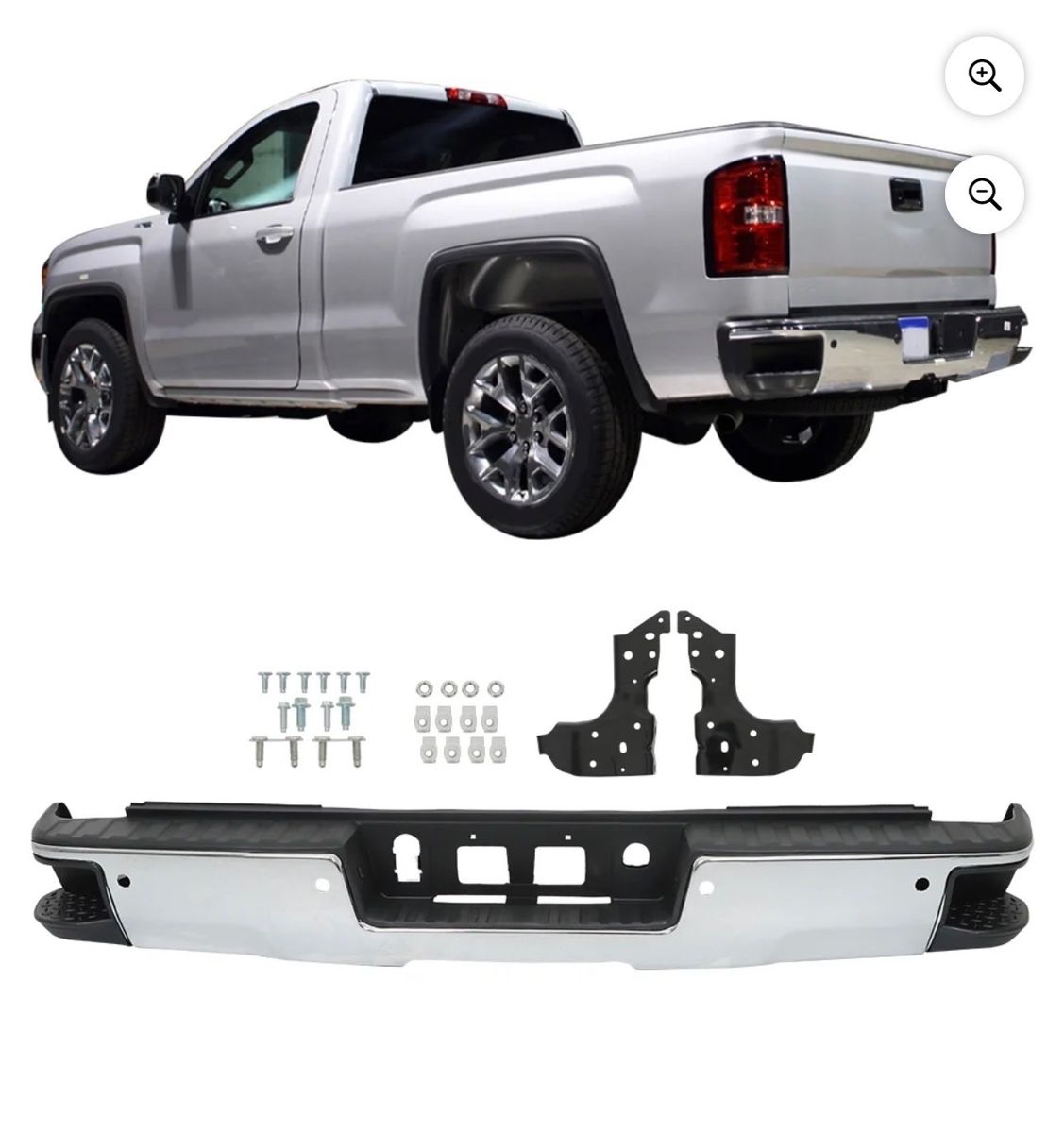 Rear Bumper Assembly For 2014-2018 Chevy Silverado Sierra 1500