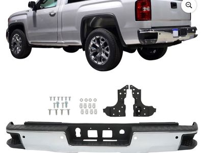 Rear Bumper Assembly For 2014-2018 Chevy Silverado Sierra 1500