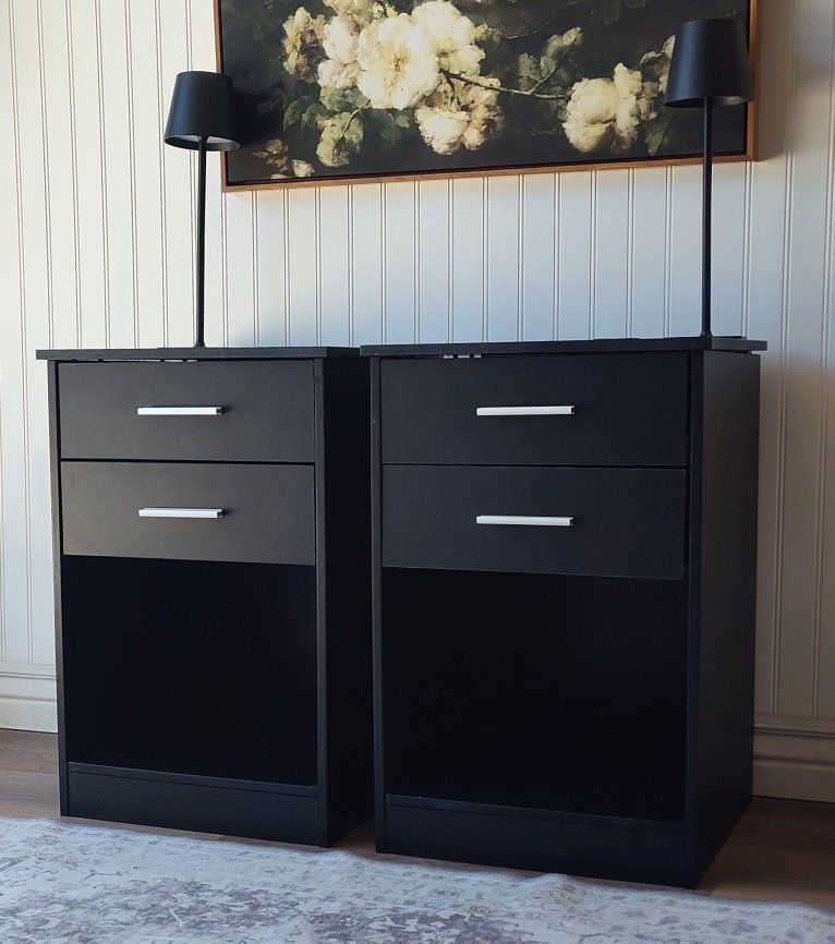 2 Drawer Nightstands with USB & Power Outlets