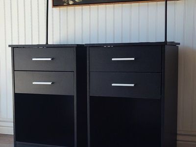 2 Drawer Nightstands with USB & Power Outlets