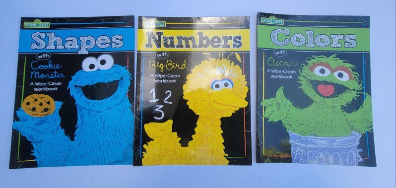 Educational write and reuse workbooks-letters, num
