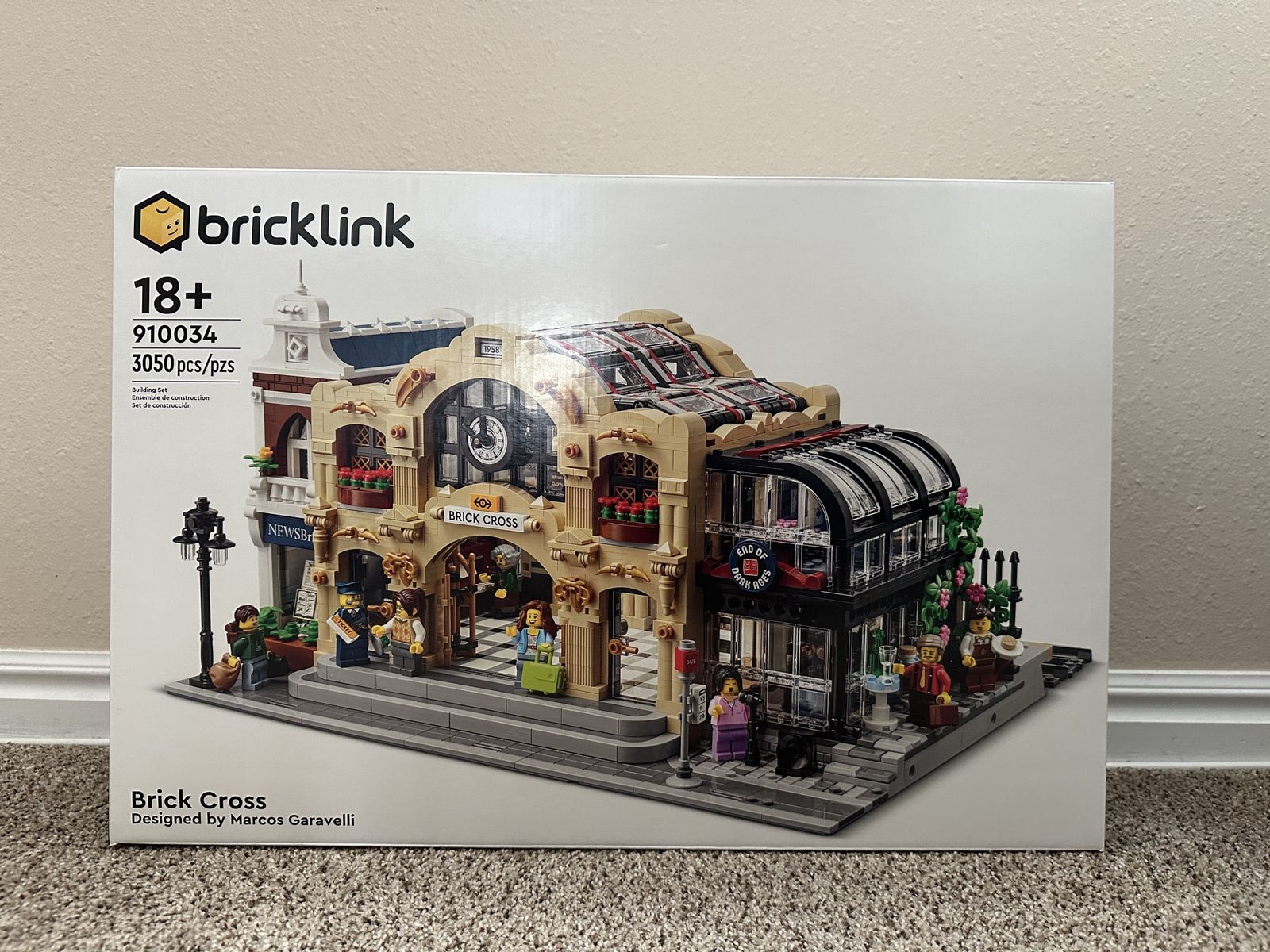 Lego Brick Cross Train Station 910034