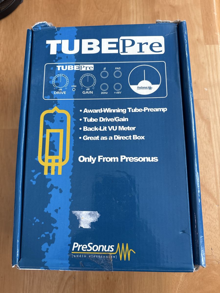 PreSonus TubePre Vacuum Tube Microphone Preamplifier Direct Box