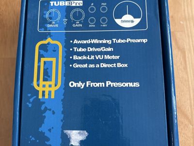 PreSonus TubePre Vacuum Tube Microphone Preamplifier Direct Box