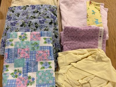 Flannel Fabric Lot for Sewing Crafting DIY