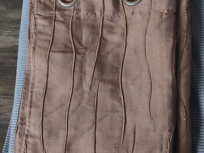 2 Brown curtains
