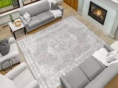 Apache Chenille Area Rug, Gilbert Gray, 8' x 10' 1944500 #104934