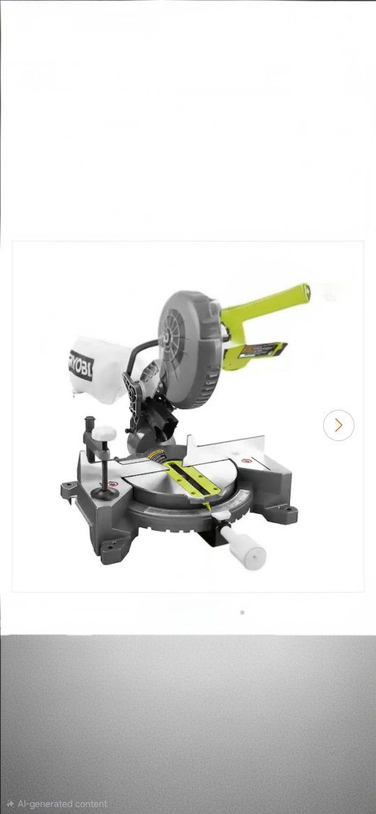 Ryobi ONE+ 18V 7-1/4 in. Cordless Miter Saw Model P553 with Manual