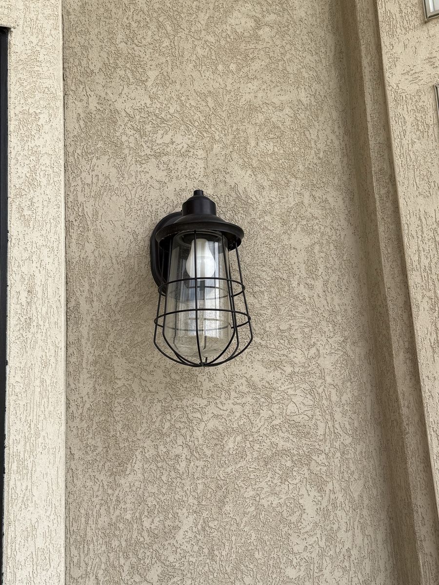 (4) Industrial Style Outdoor Wall Sconce