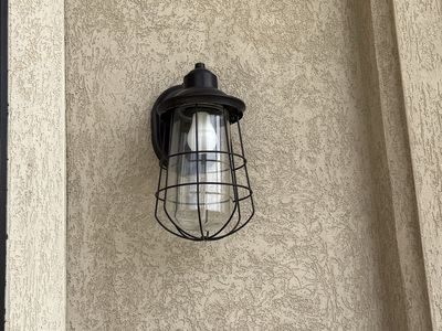 (4) Industrial Style Outdoor Wall Sconce