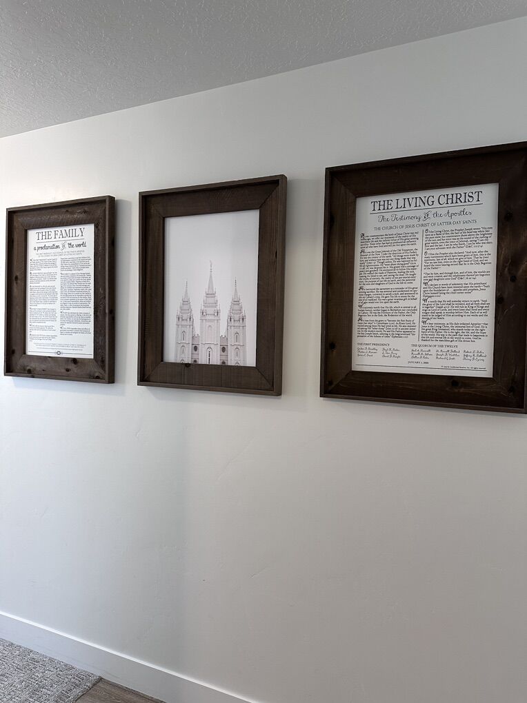 Set Of 3 large LDS wall Art