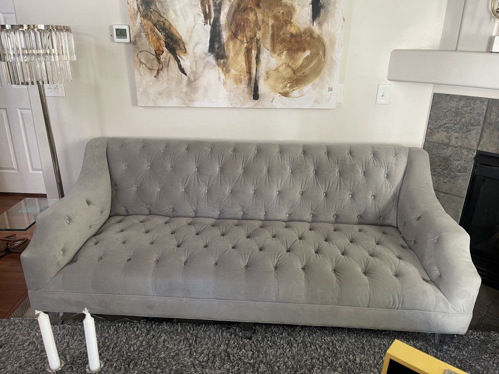 Z Gallerie Light Gray Couch