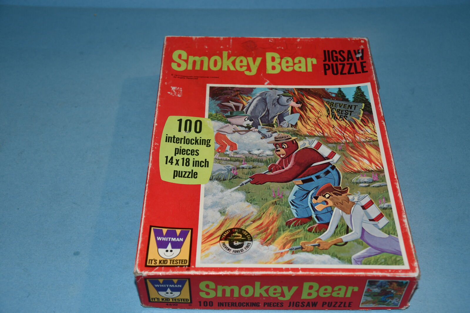 VINTAGE "SMOKEY BEAR" 100 Piece Jigsaw Puzzle ~ COMPLETE!