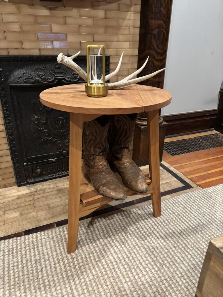 Hand Crafted Wooden Small Coffee Table