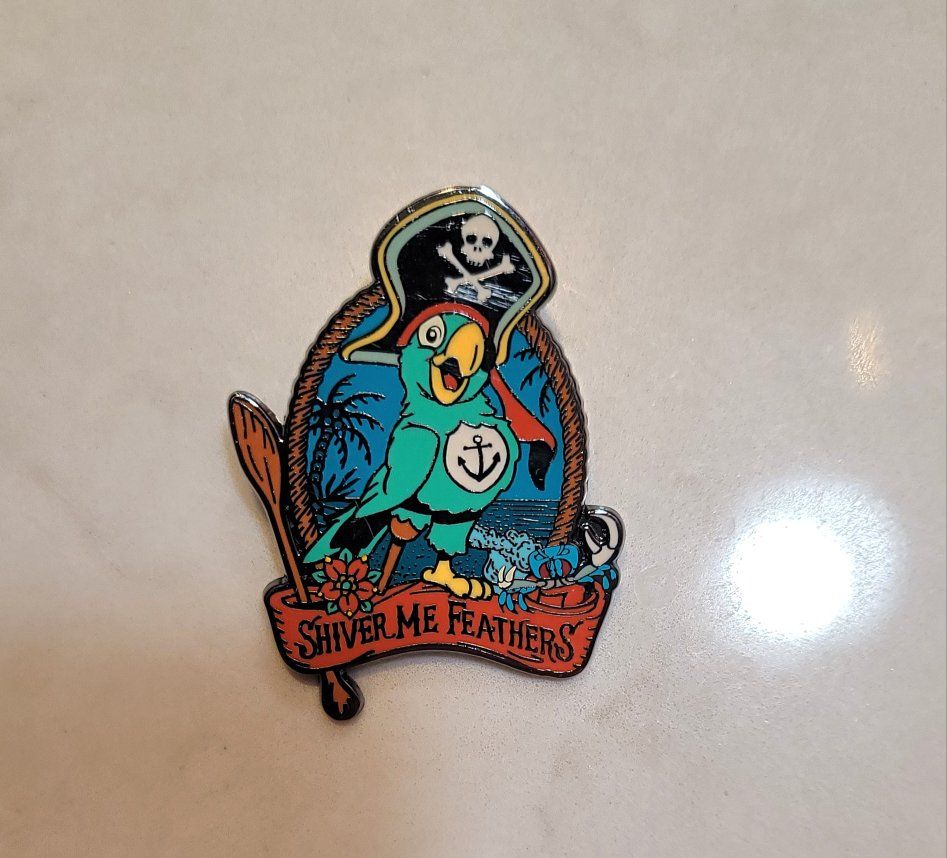 2025 Pirates Shiver Me Feathers Disney Trading Pin