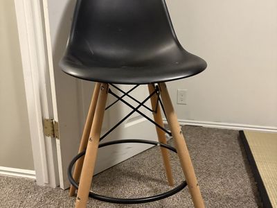 Black bar stool